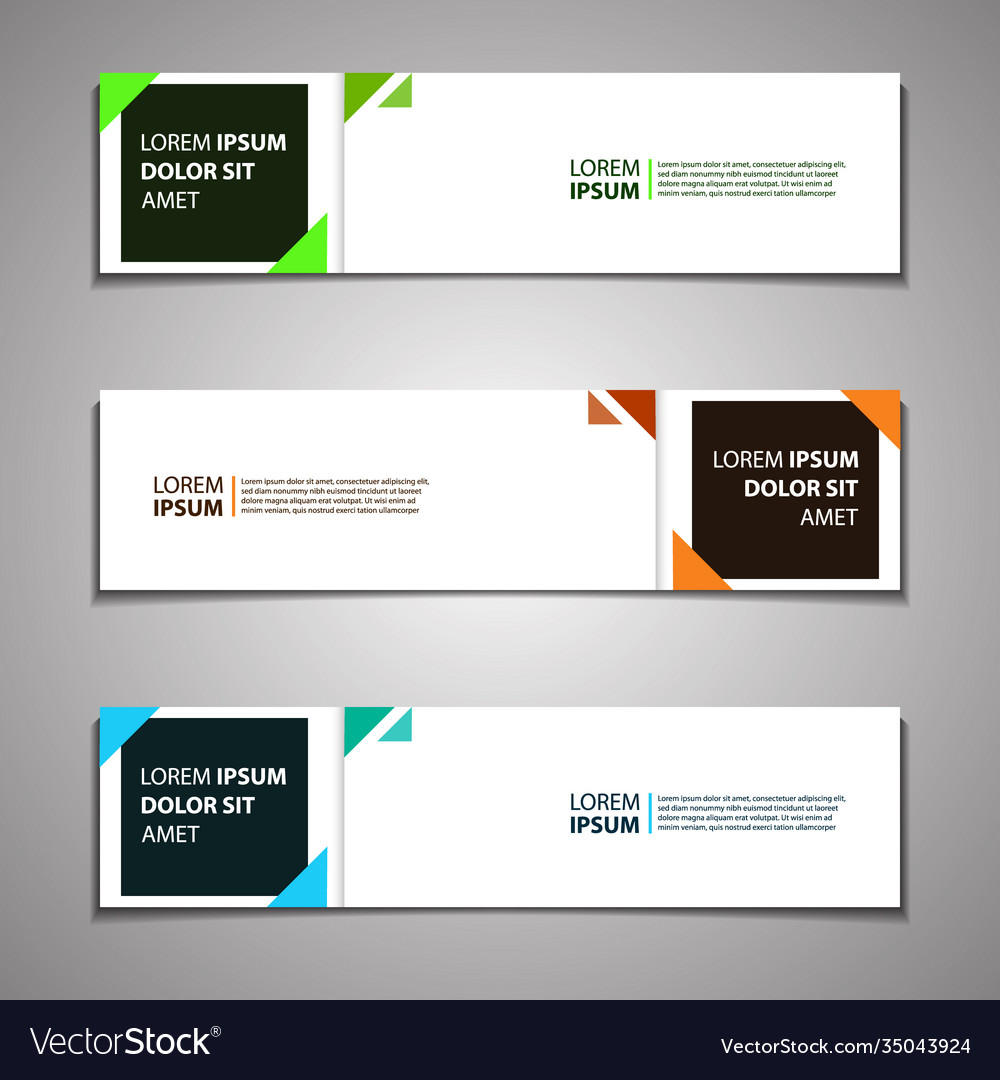 Label Banner Background Modern Business Corporate Vector Image