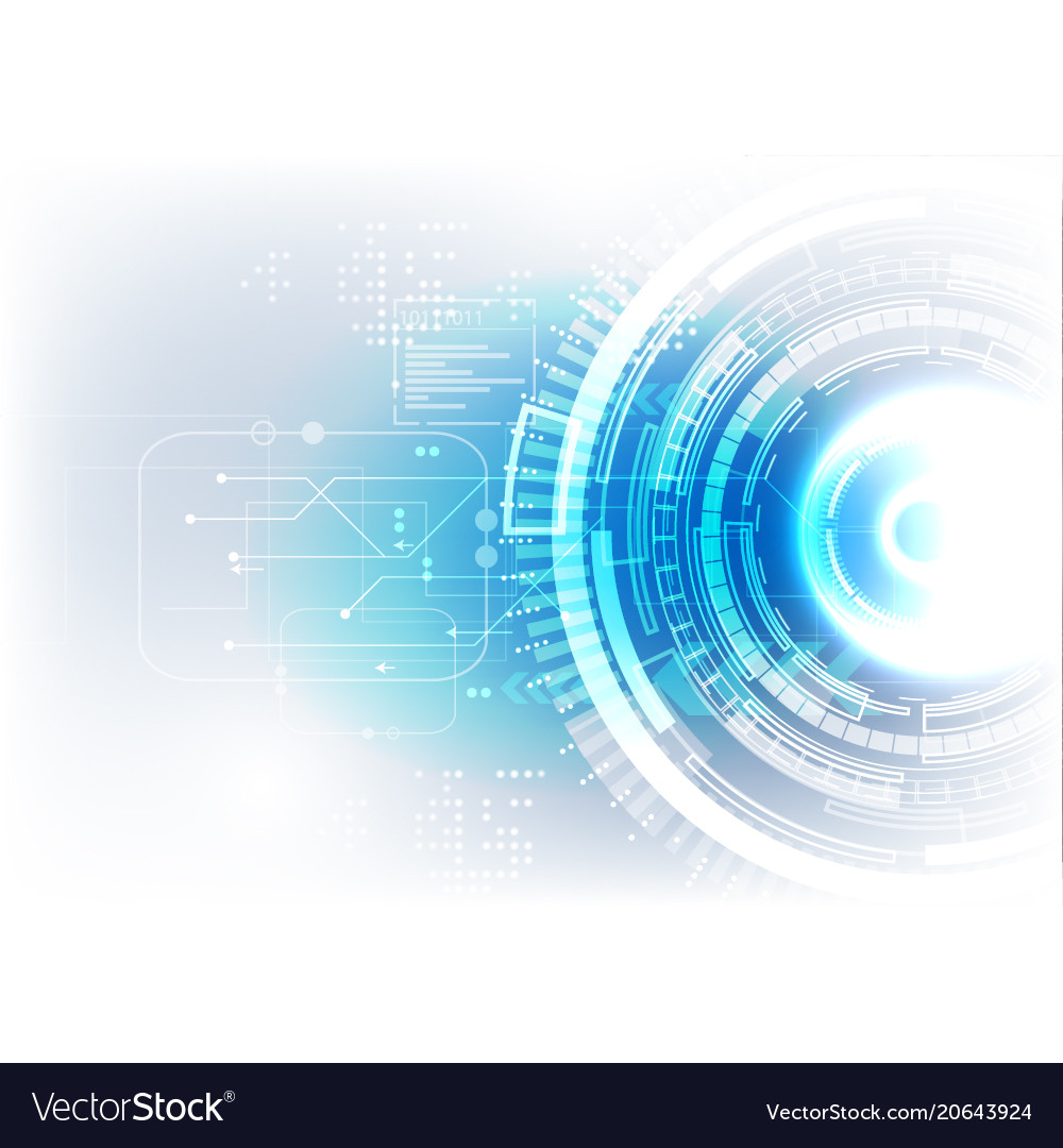 White blue technology background Royalty Free Vector Image