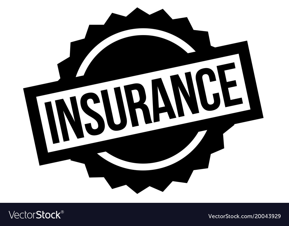 Insurance typographic stamp Royalty Free Vector Image