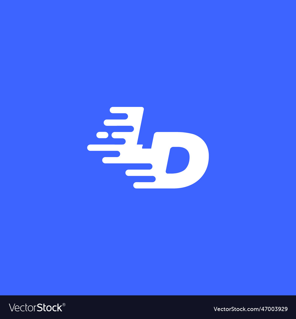 Letter Ld Fast Speed Technology Modern Logo Design