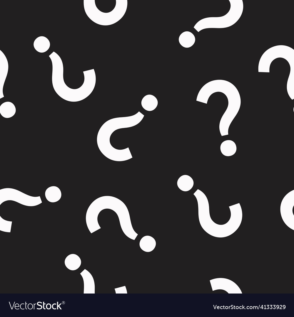 Question mark pattern Royalty Free Vector Image