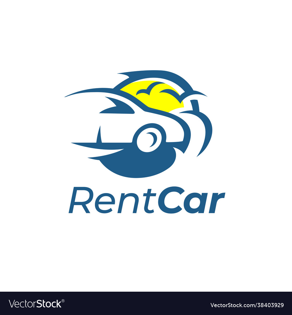 Rental car logo icon Royalty Free Vector Image