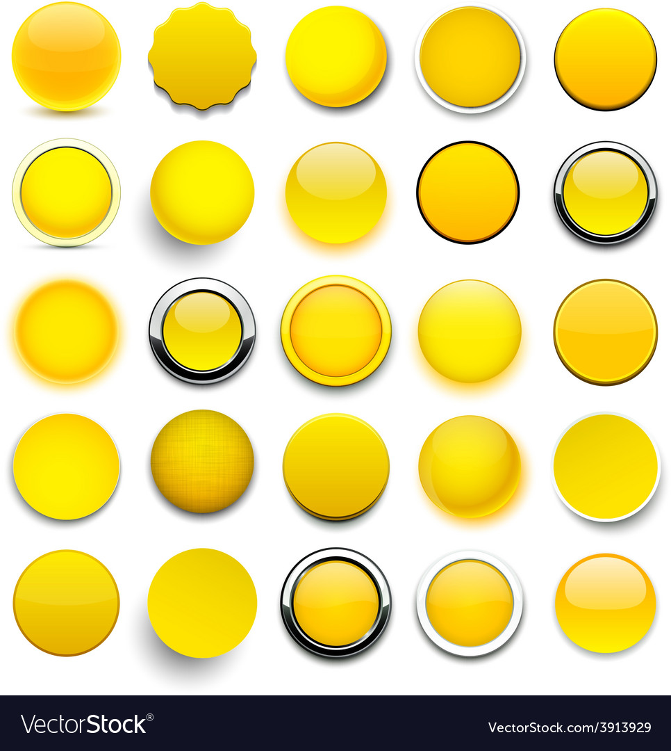 Round yellow icons