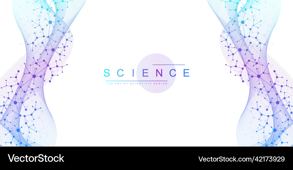 Scientific genetic engineering Royalty Free Vector Image