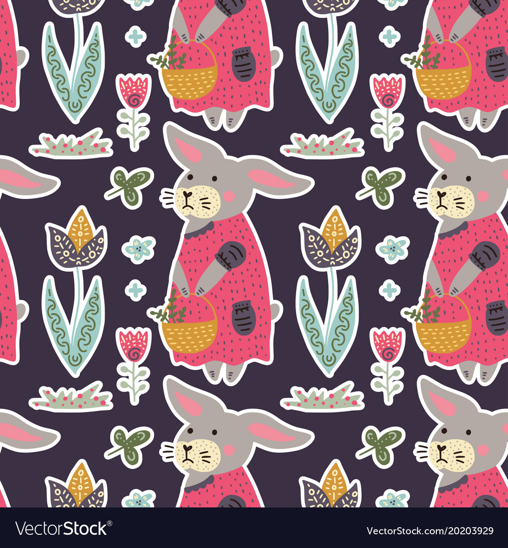 Seamless spring pattern