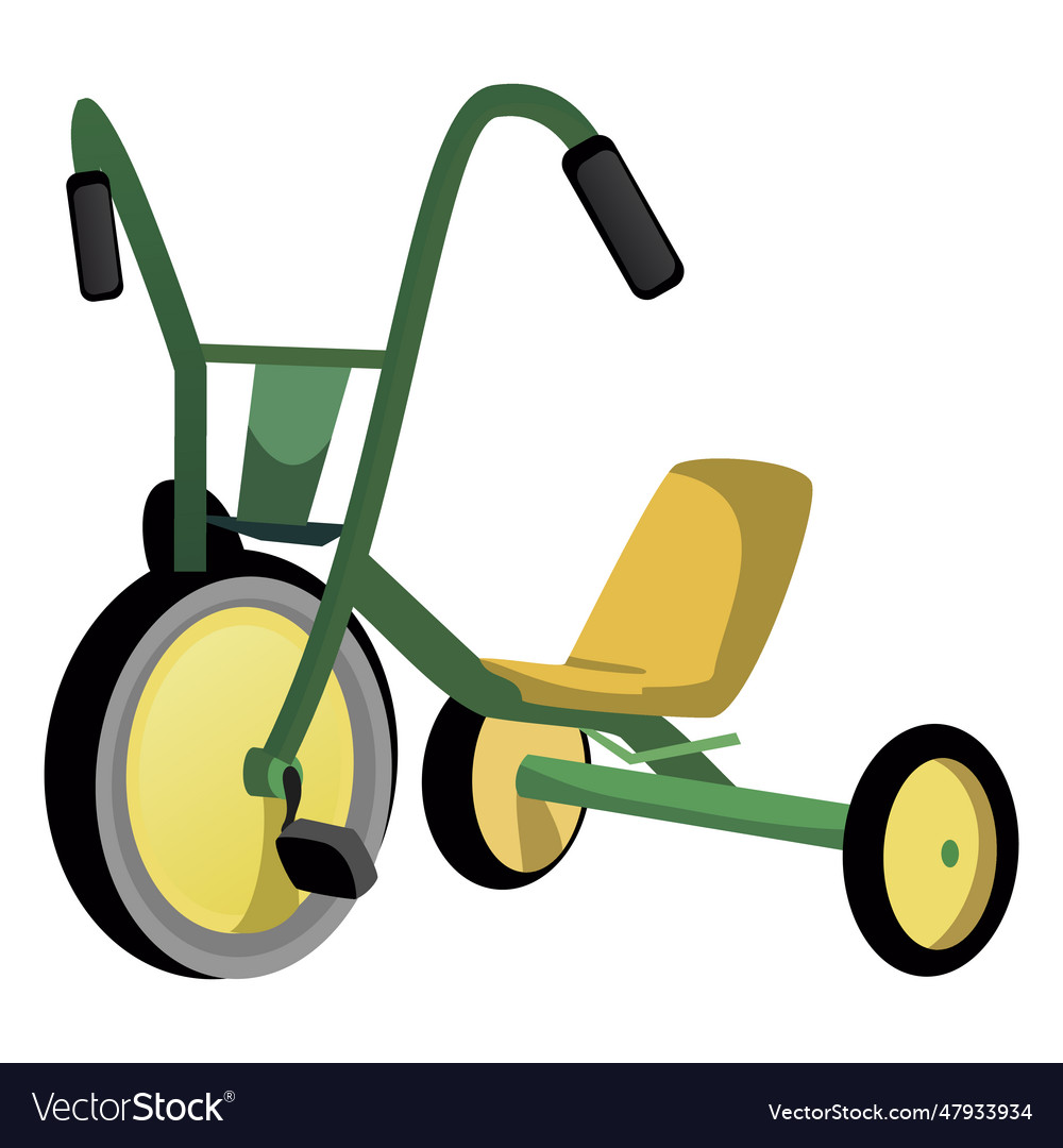 Cartoon tricycle Royalty Free Vector Image - VectorStock