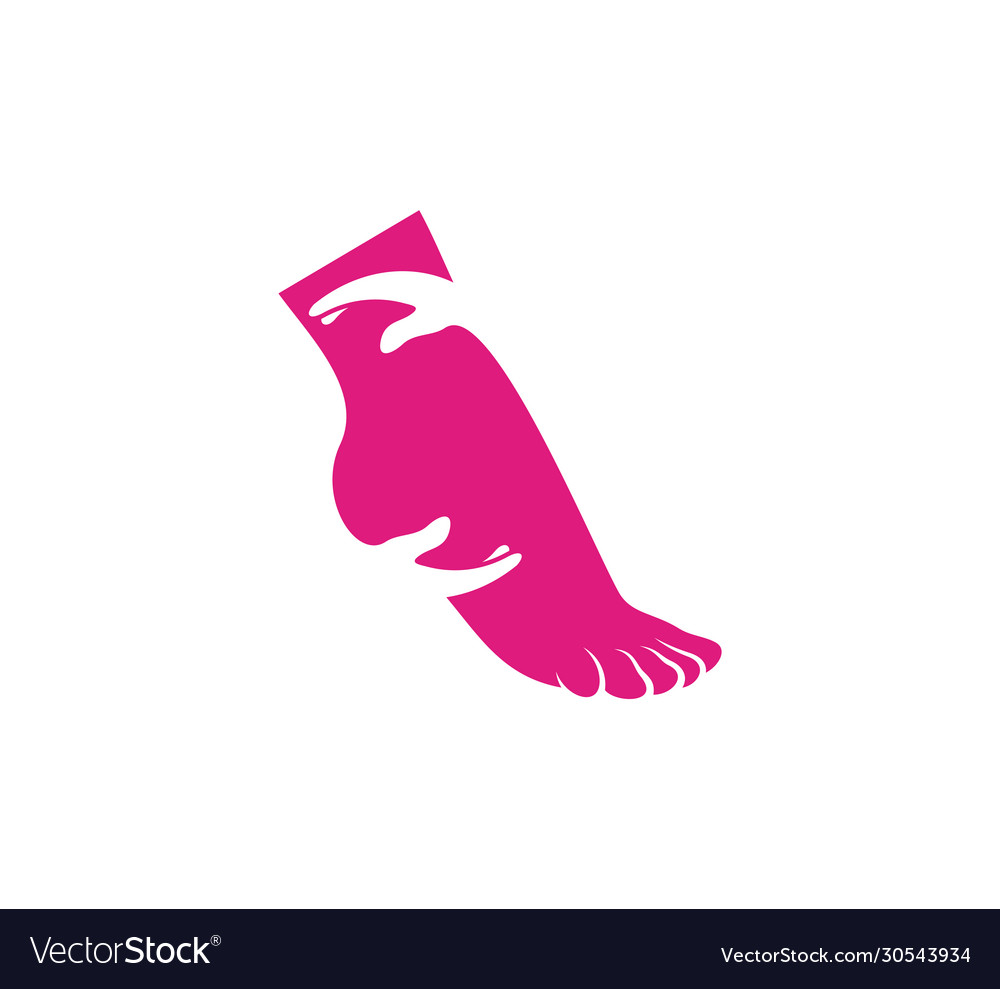 Foot care logo template creative