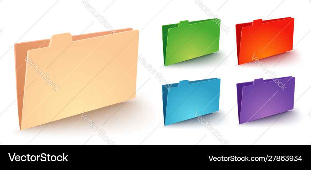 Modern icon folder Royalty Free Vector Image - VectorStock