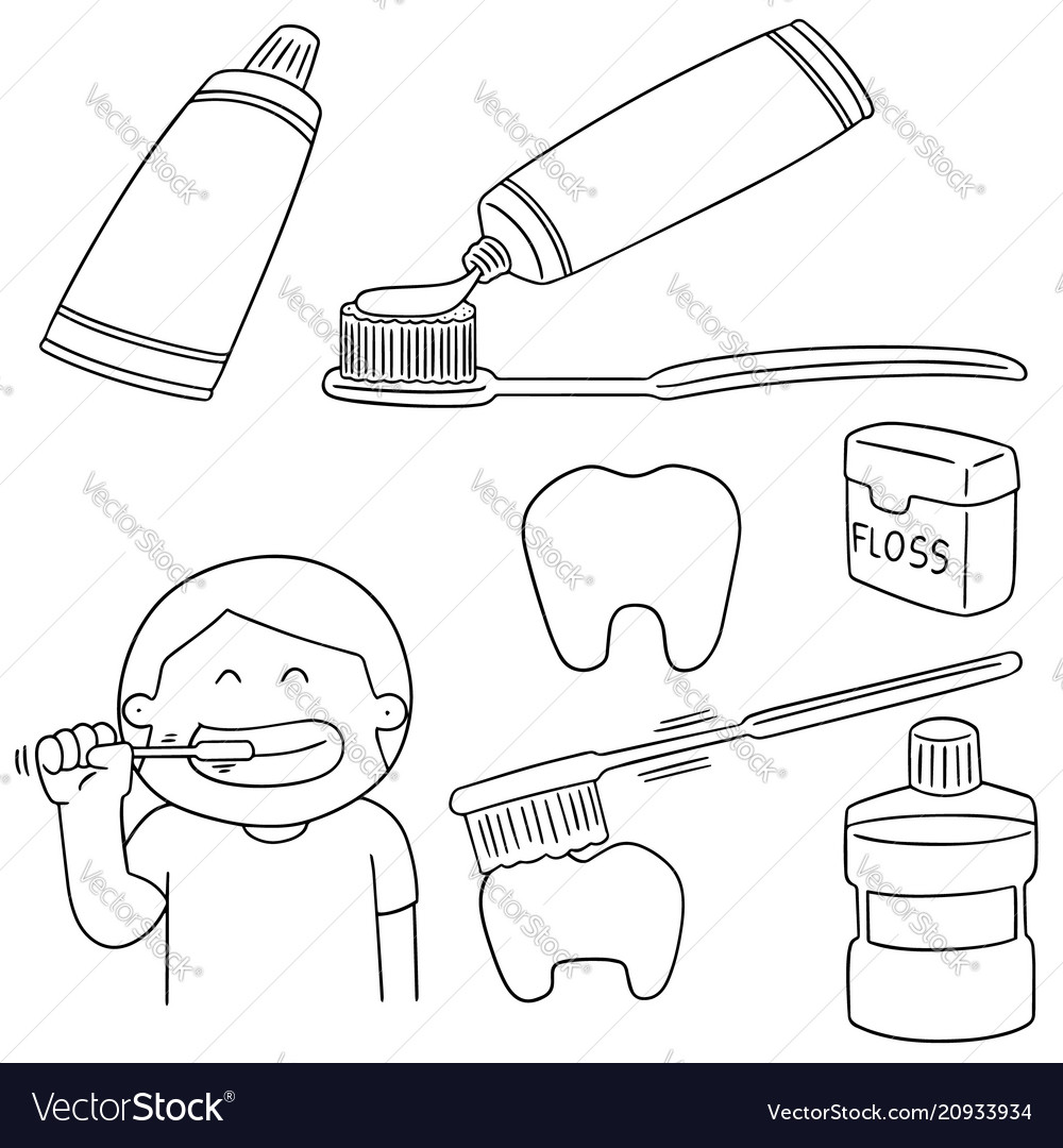 Set of oral care