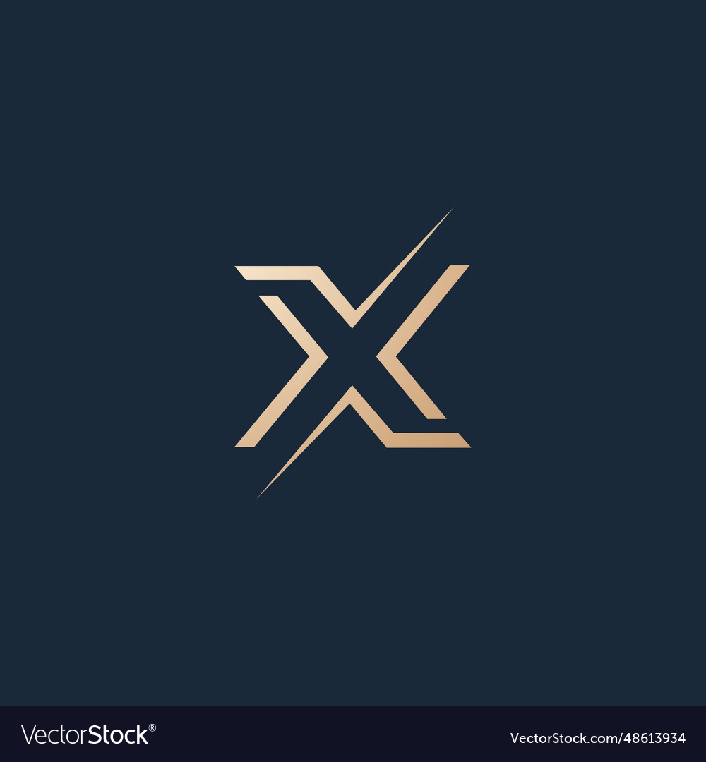 X logo design image