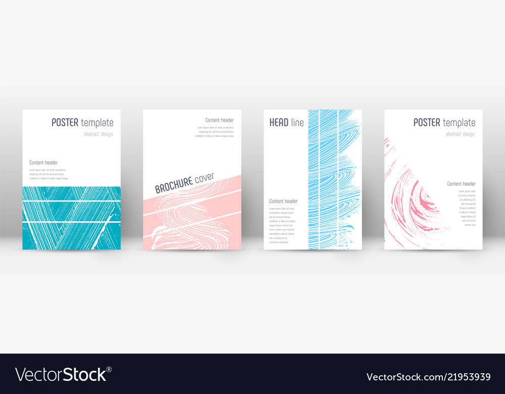 Cover Page Design Template Royalty Free Vector Image