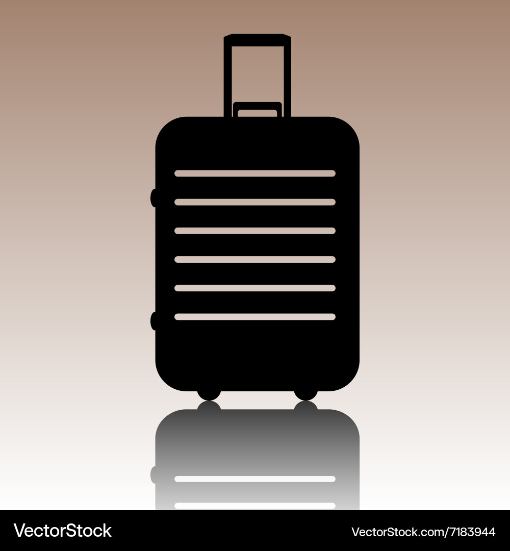 Black baggage icon Royalty Free Vector Image - VectorStock