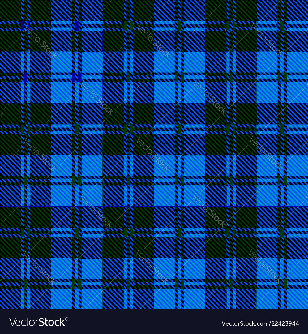 Blue tartan wool material