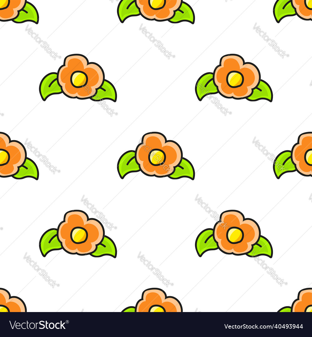 Color seamless pattern cartoon style bright