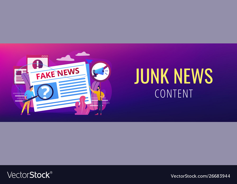 Fake News Konzept Banner Header