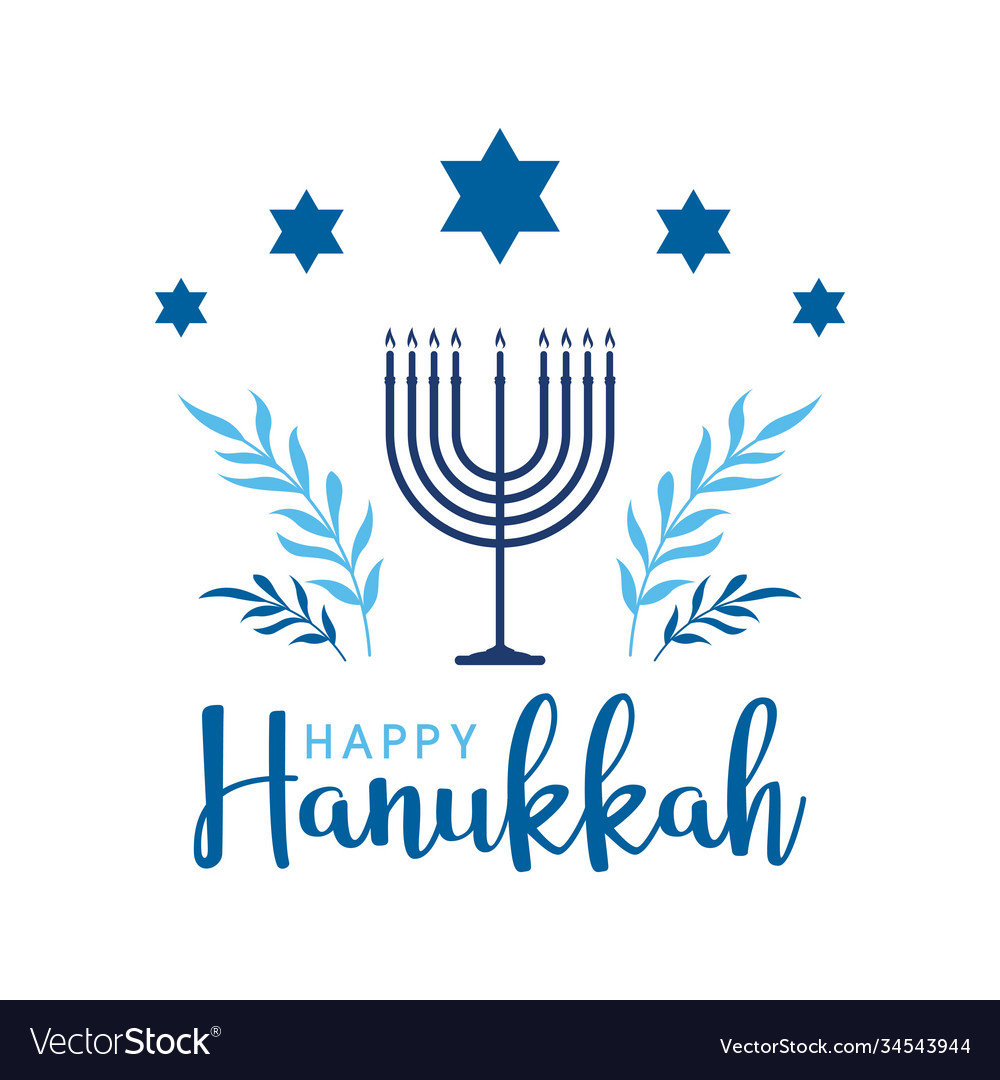 Happy hanukkah icon design Royalty Free Vector Image