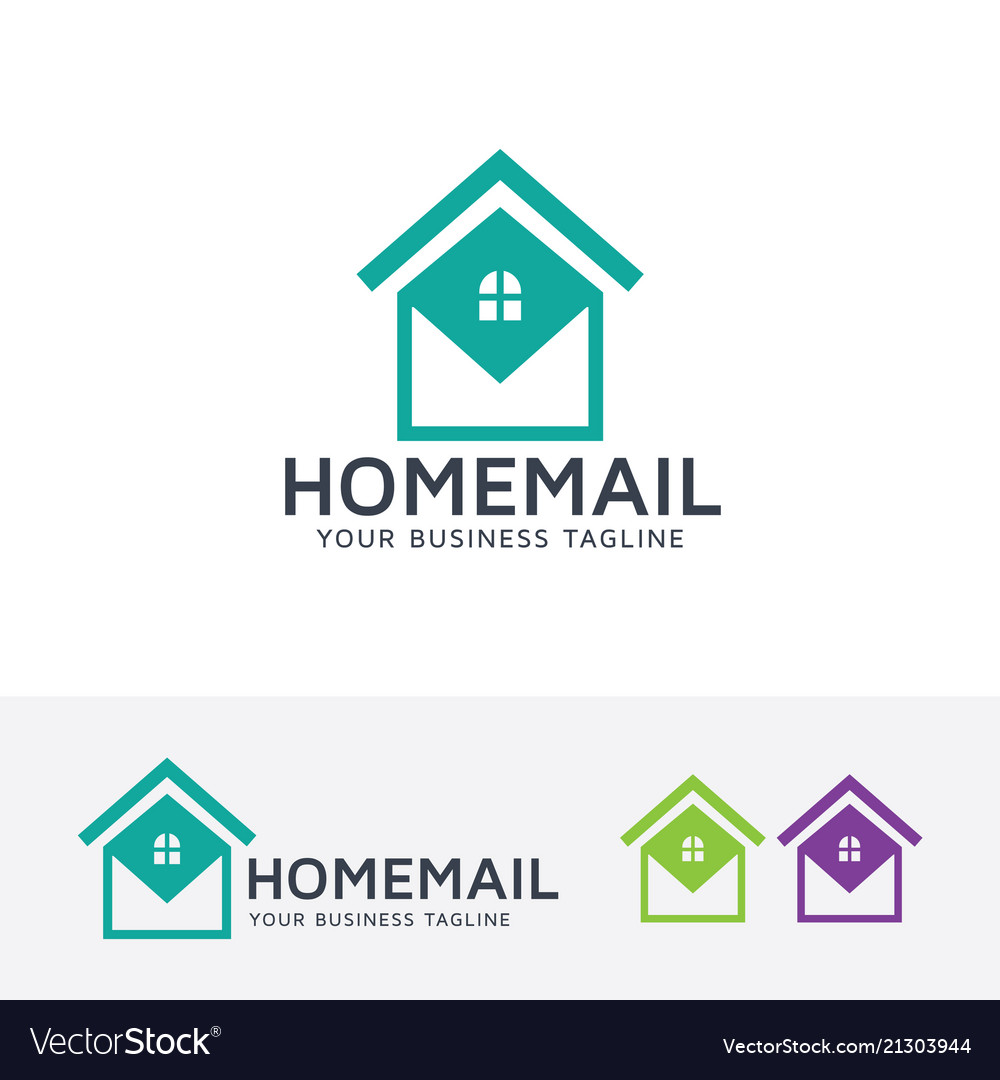 Home mail logo design