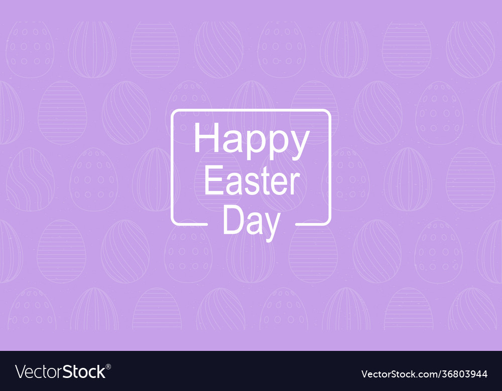 Purple easter background with holiday elements