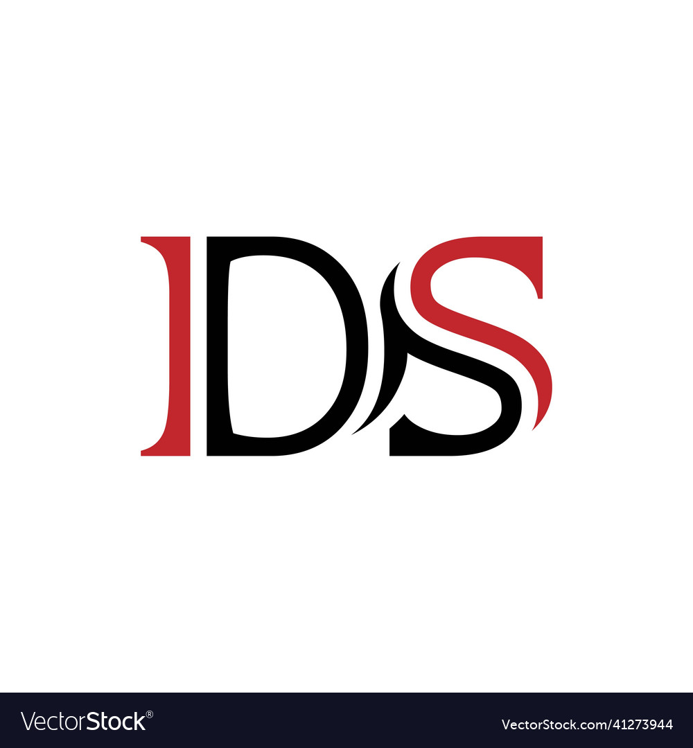 Sd or ds abstract letter outstanding professional