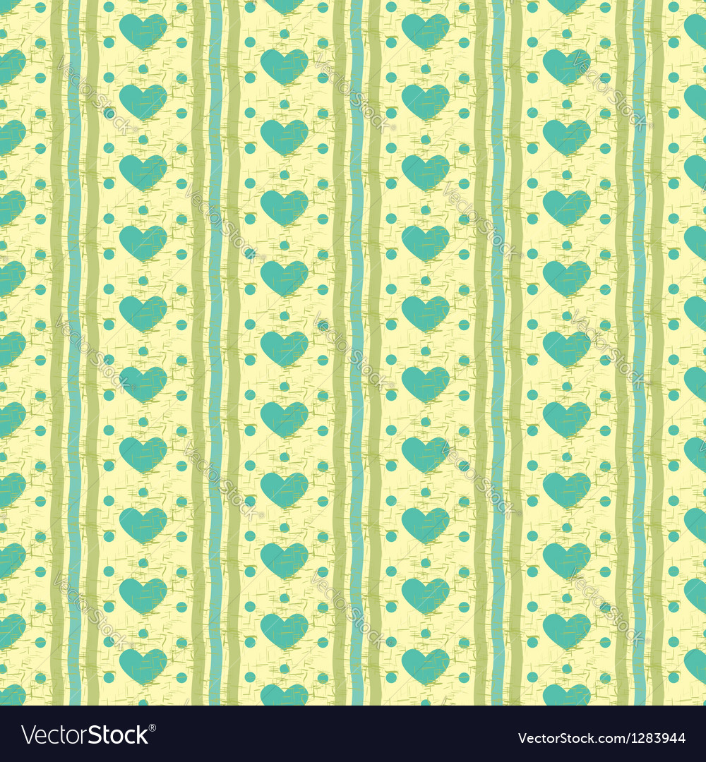 Striped heart pattern