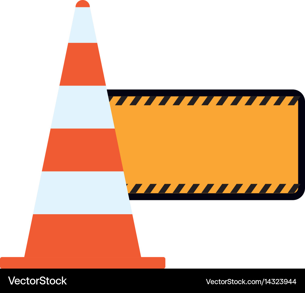 Under construction road sign Royalty Free Vector Image