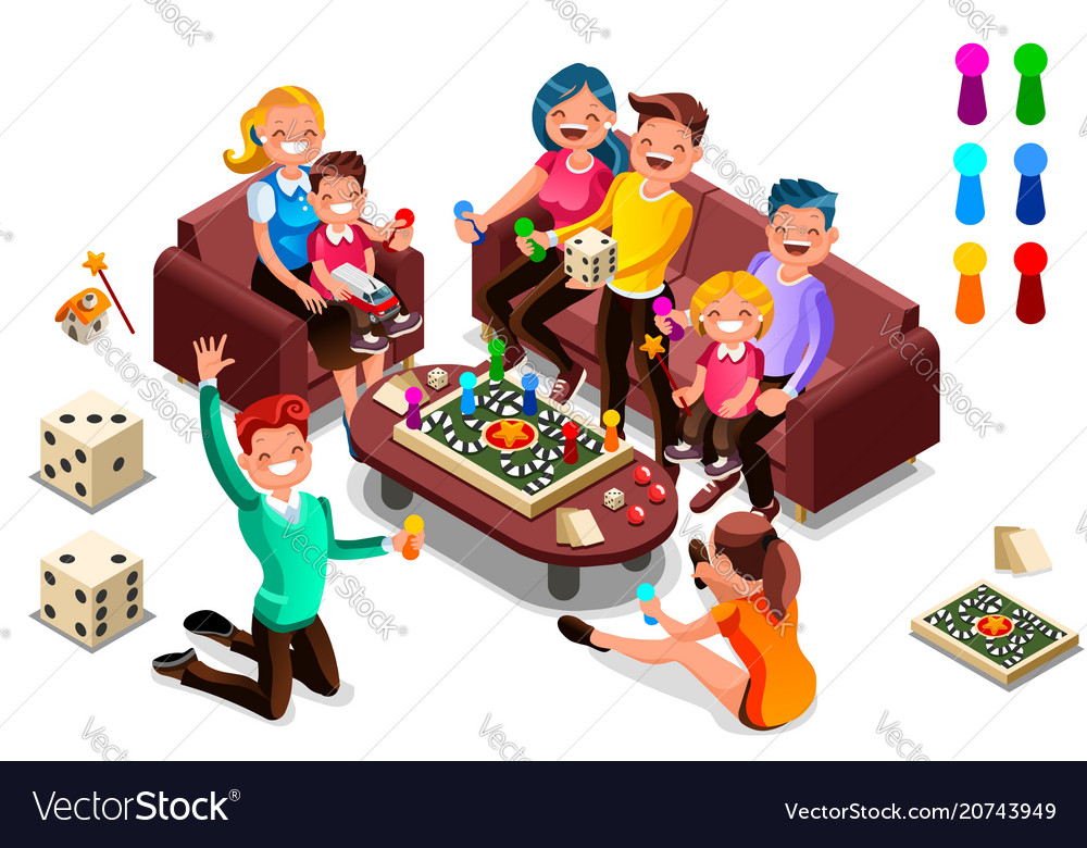 Best Board Games Ever (Vector Illustration) Stock Photo