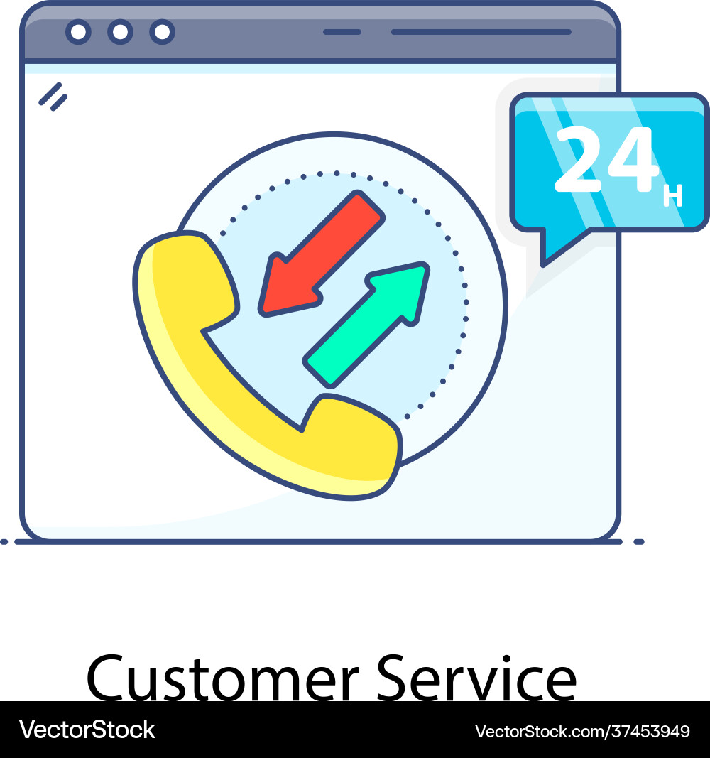 Client care service Royalty Free Vector Image - VectorStock