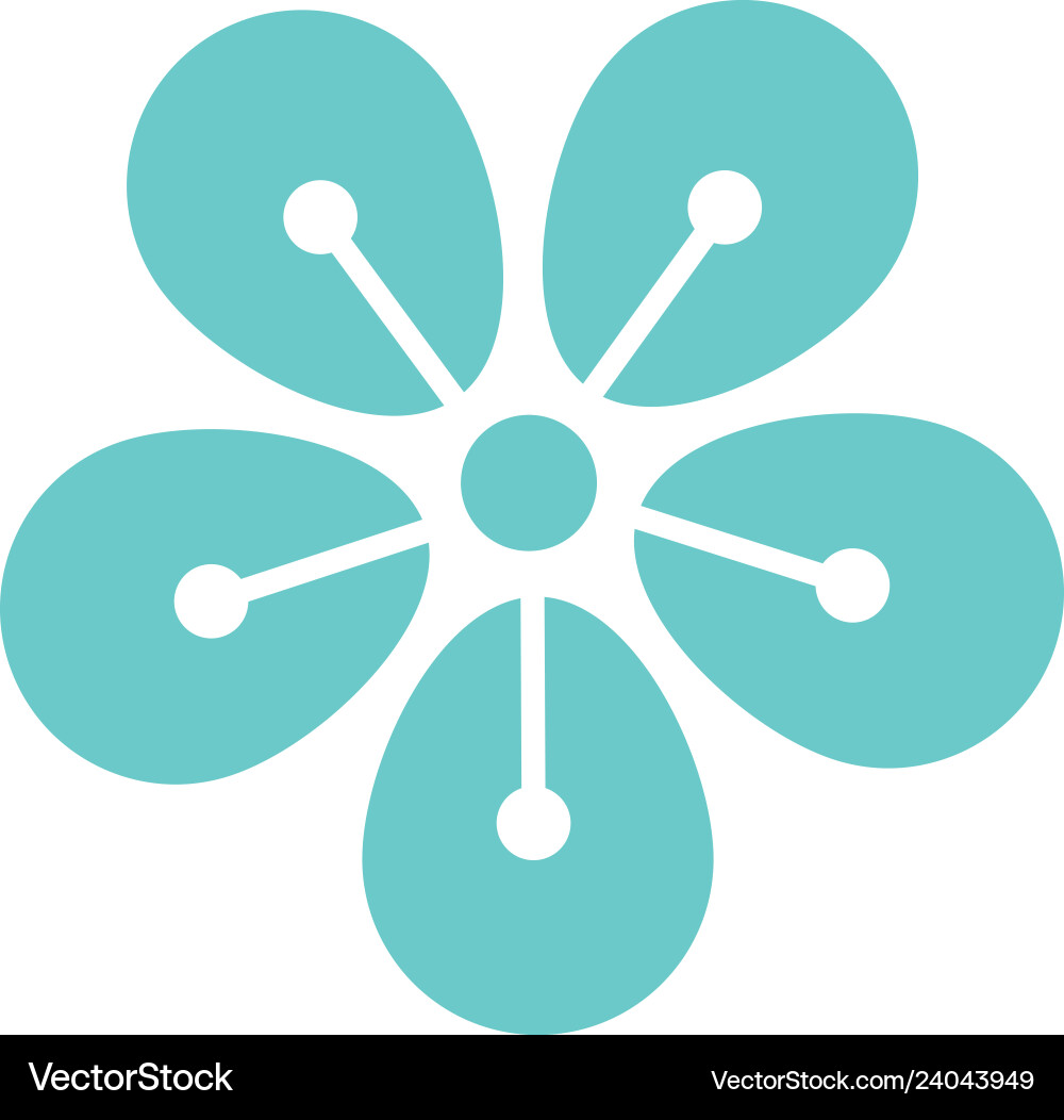 Flower icon design Royalty Free Vector Image - VectorStock
