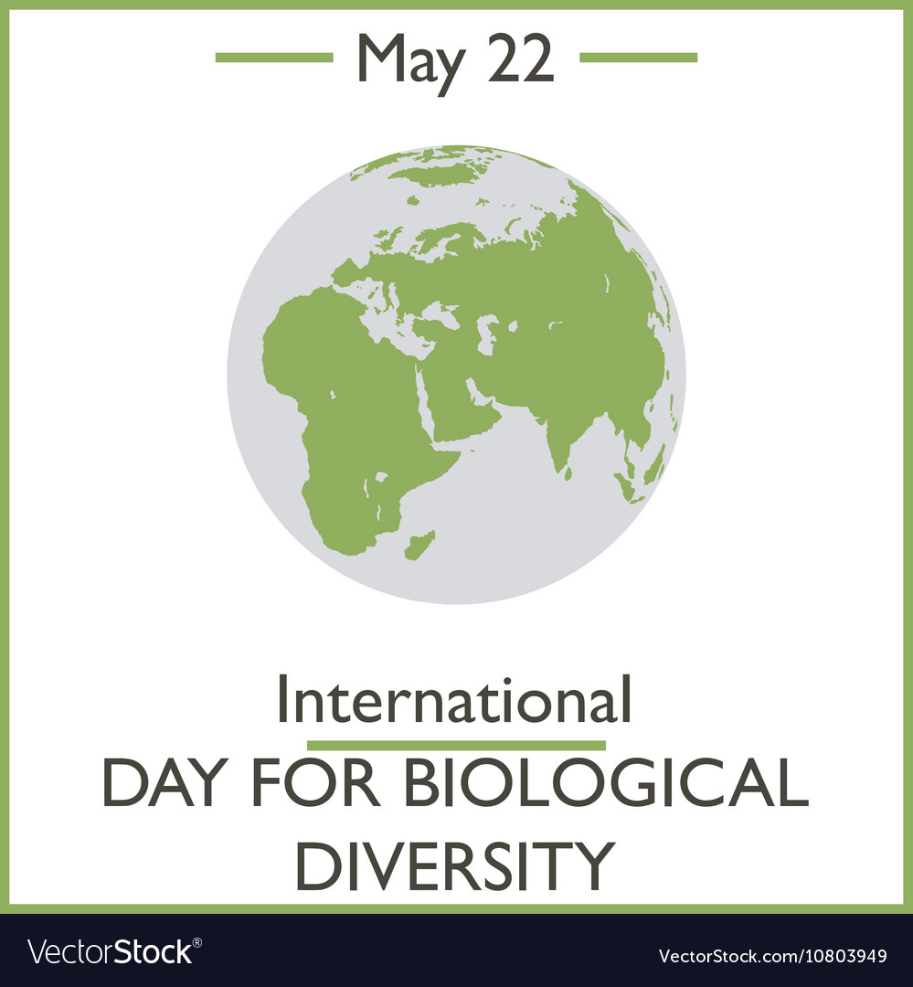 International day for biological diversity vector image