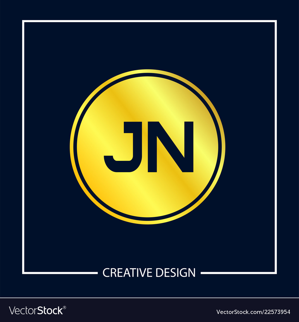 Initial letter jn logo template design