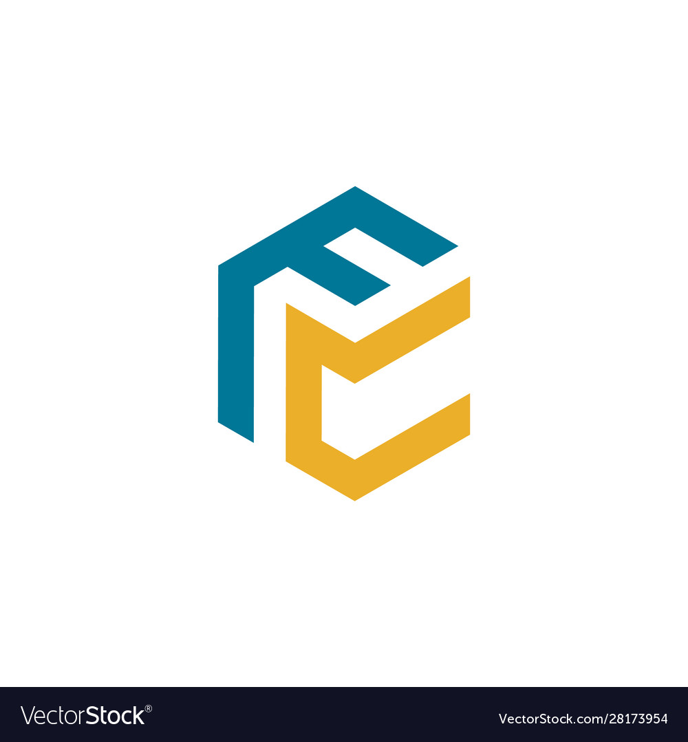 Letter-f-c-logo Royalty Free Vector Image - VectorStock