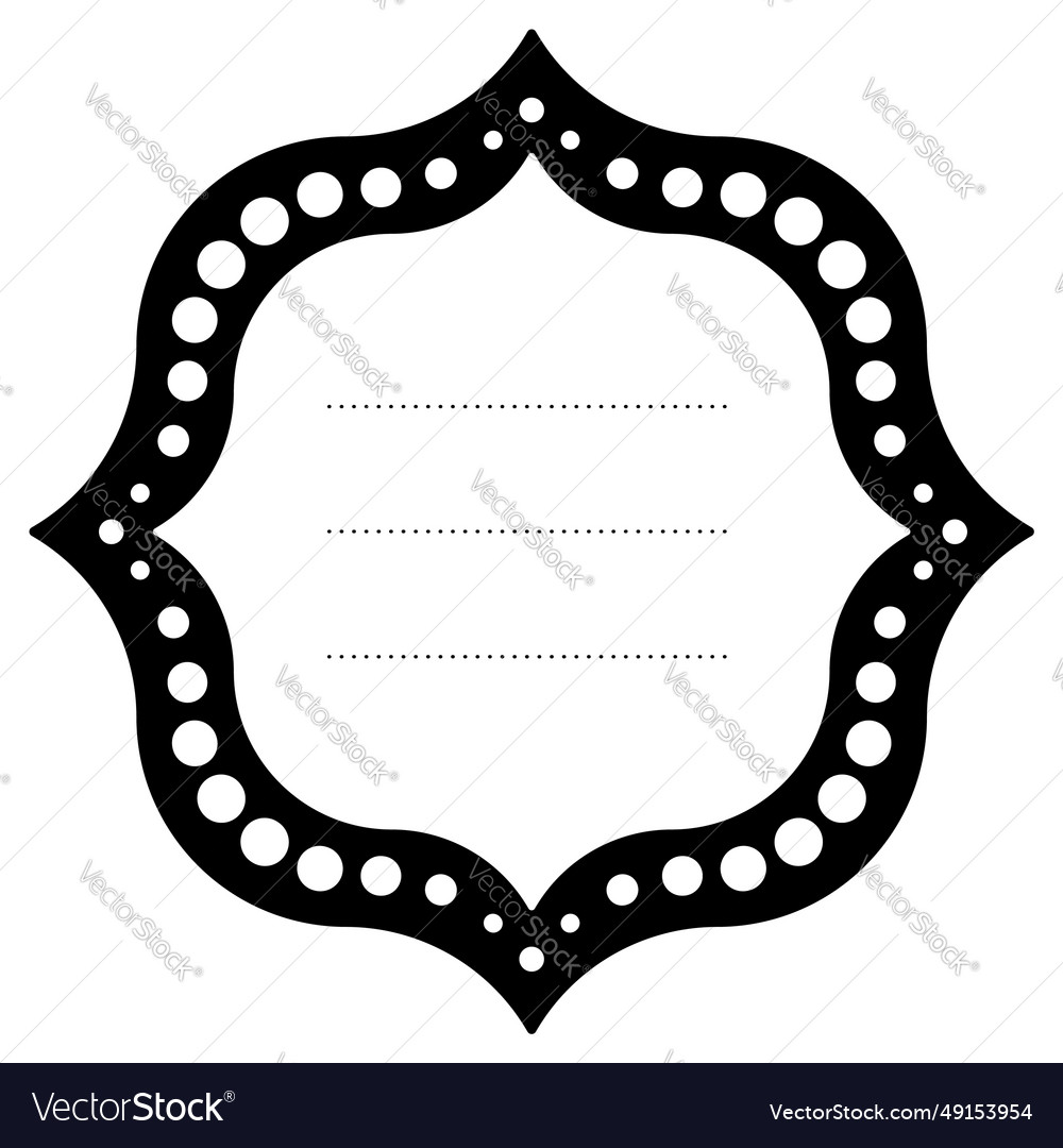 Name tag sticker design template Royalty Free Vector Image