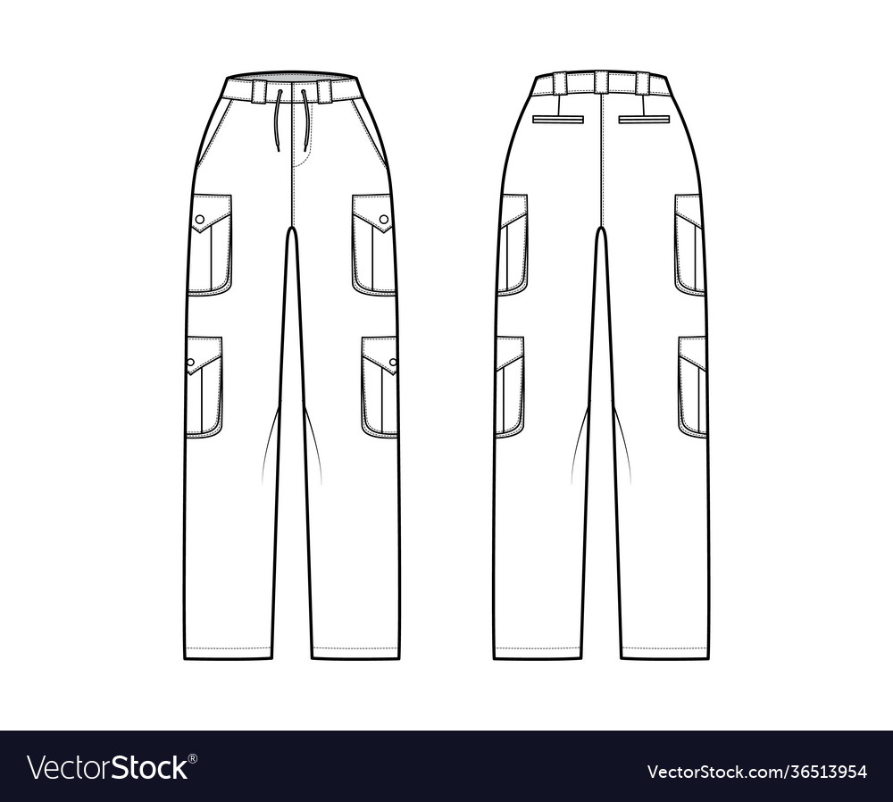 Set cargo pants technical fashion