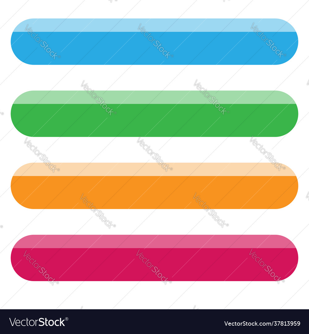 Classic simple banner button shapes template