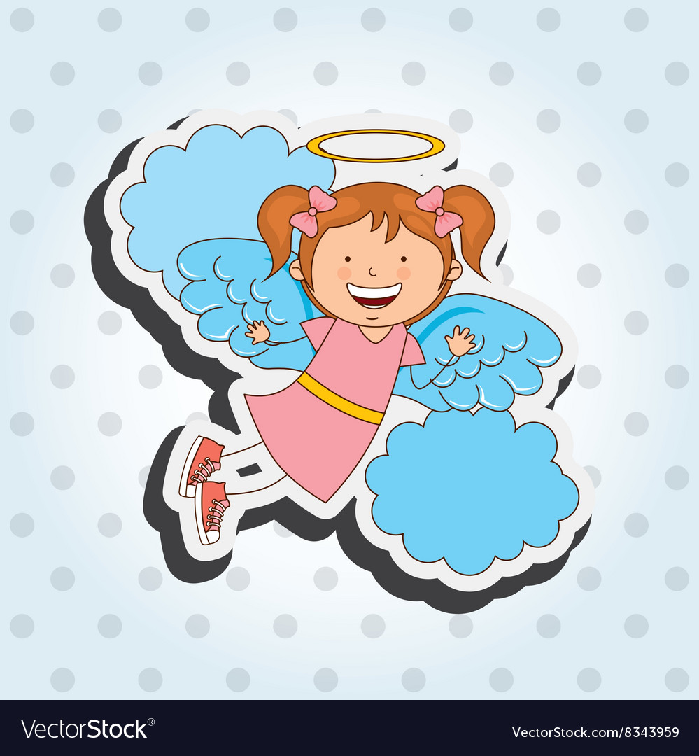 Cute angel design Royalty Free Vector Image - VectorStock