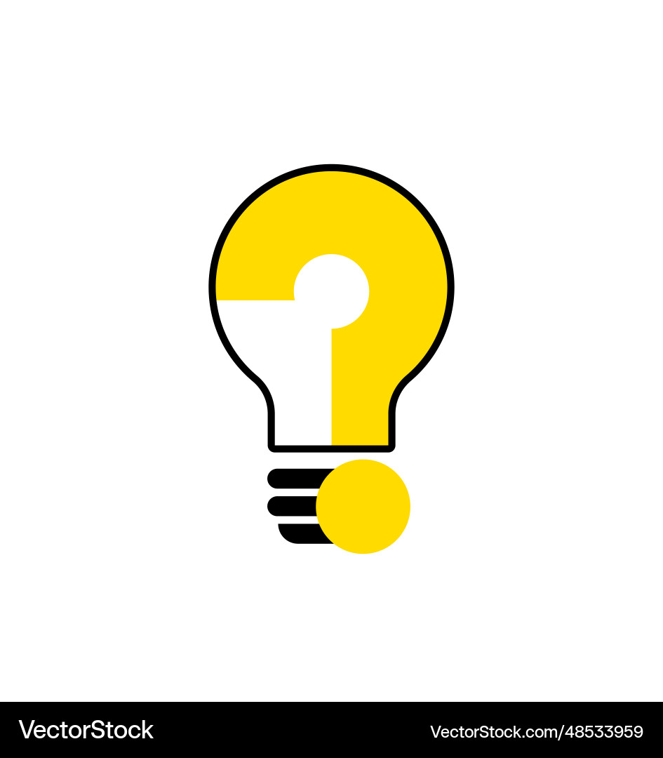Light bulb creative logo mix Royalty Free Vector Image