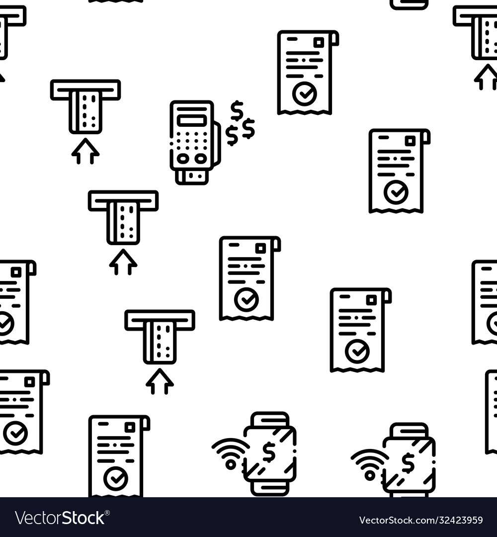 Pos terminal device seamless pattern