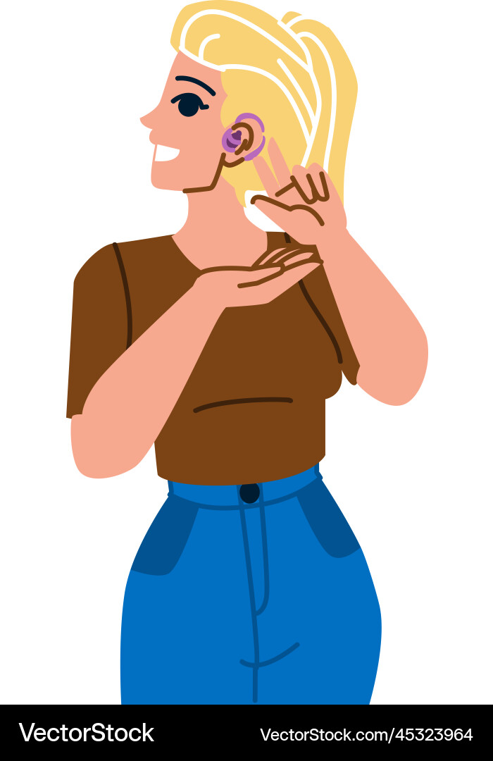 Hearing aid Royalty Free Vector Image - VectorStock