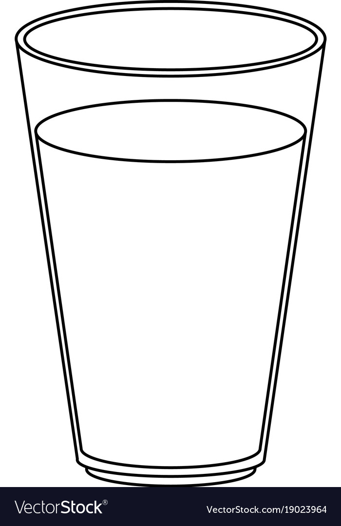 Juice glass isolated Royalty Free Vector Image