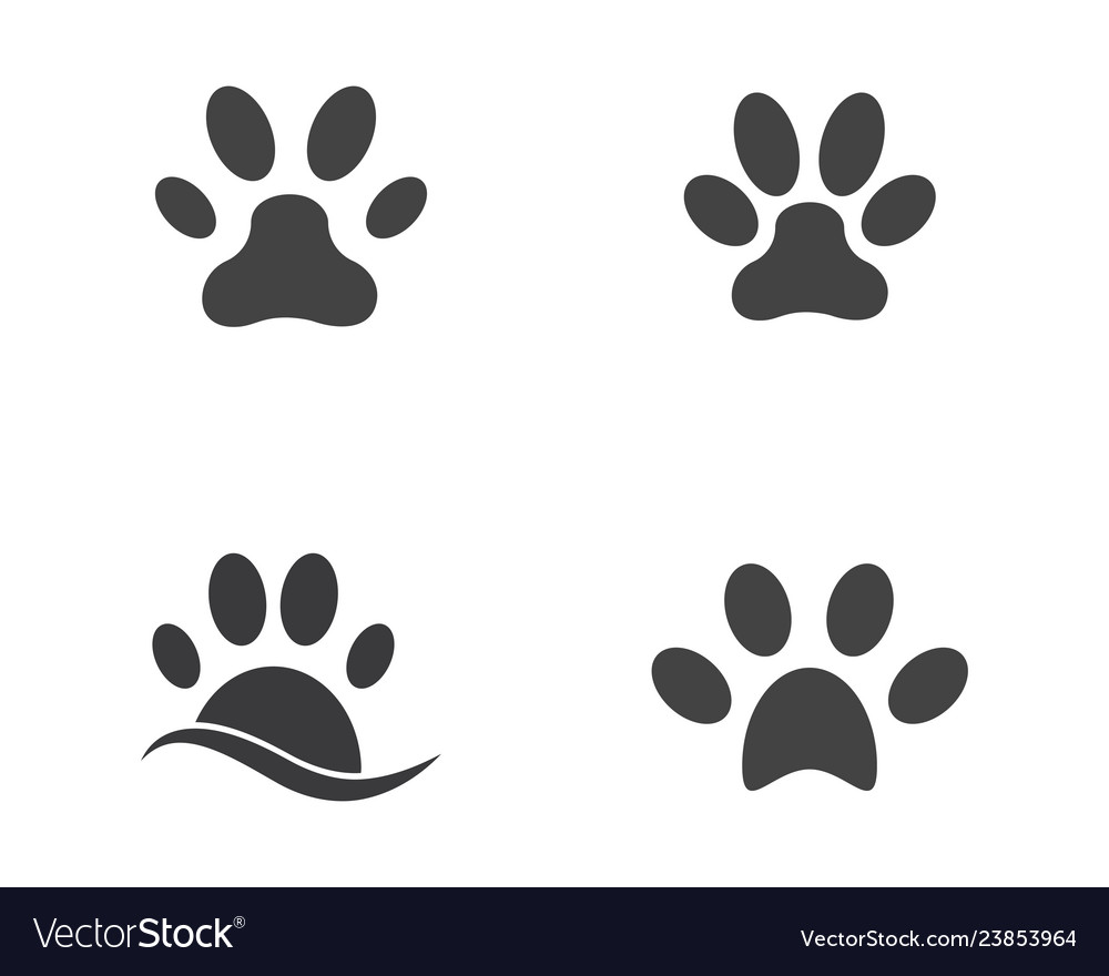 Paw icon design vector image Paw icon design