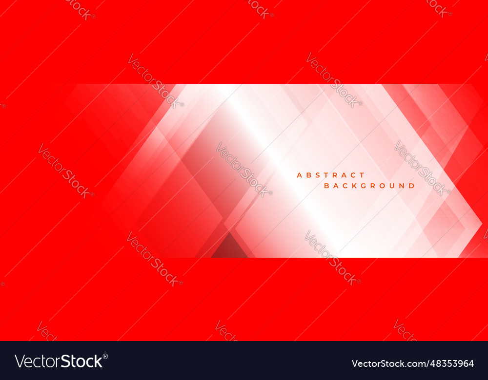 Red modern wide abstract background with white Vector Image
