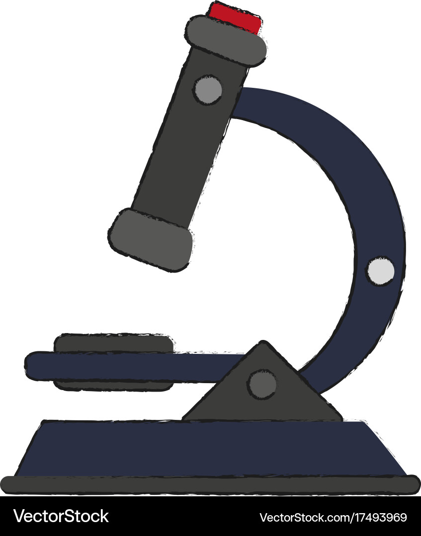 Microscope science icon image Royalty Free Vector Image