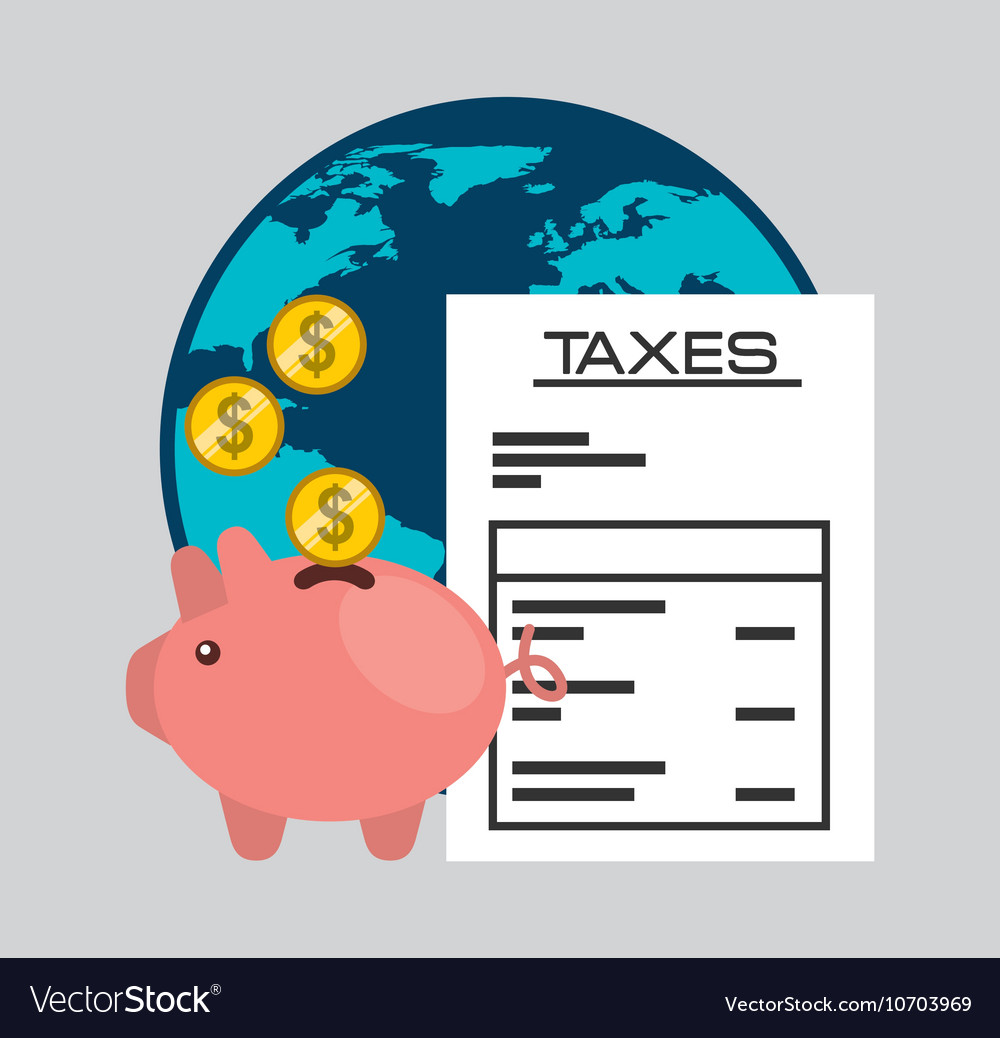 Time tax payment icon