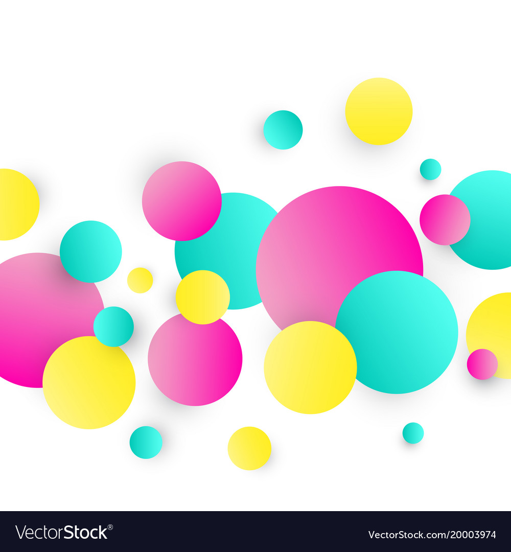 Download Abstract circles background colorful circles on Vector Image