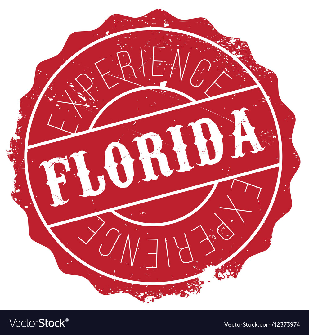 Florida stamp rubber grunge Royalty Free Vector Image