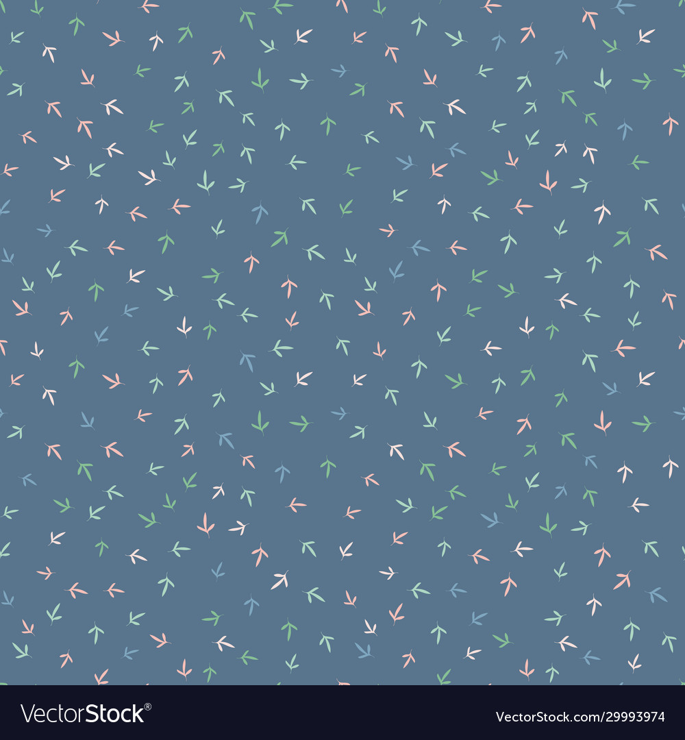 Little leaves seamless pattern background