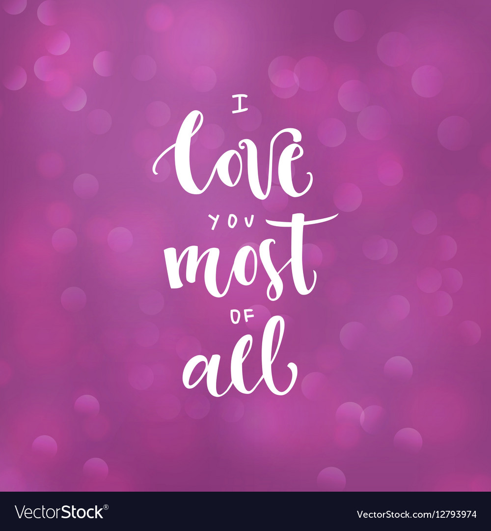 Romantic Typographic Poster Royalty Free Vector Image