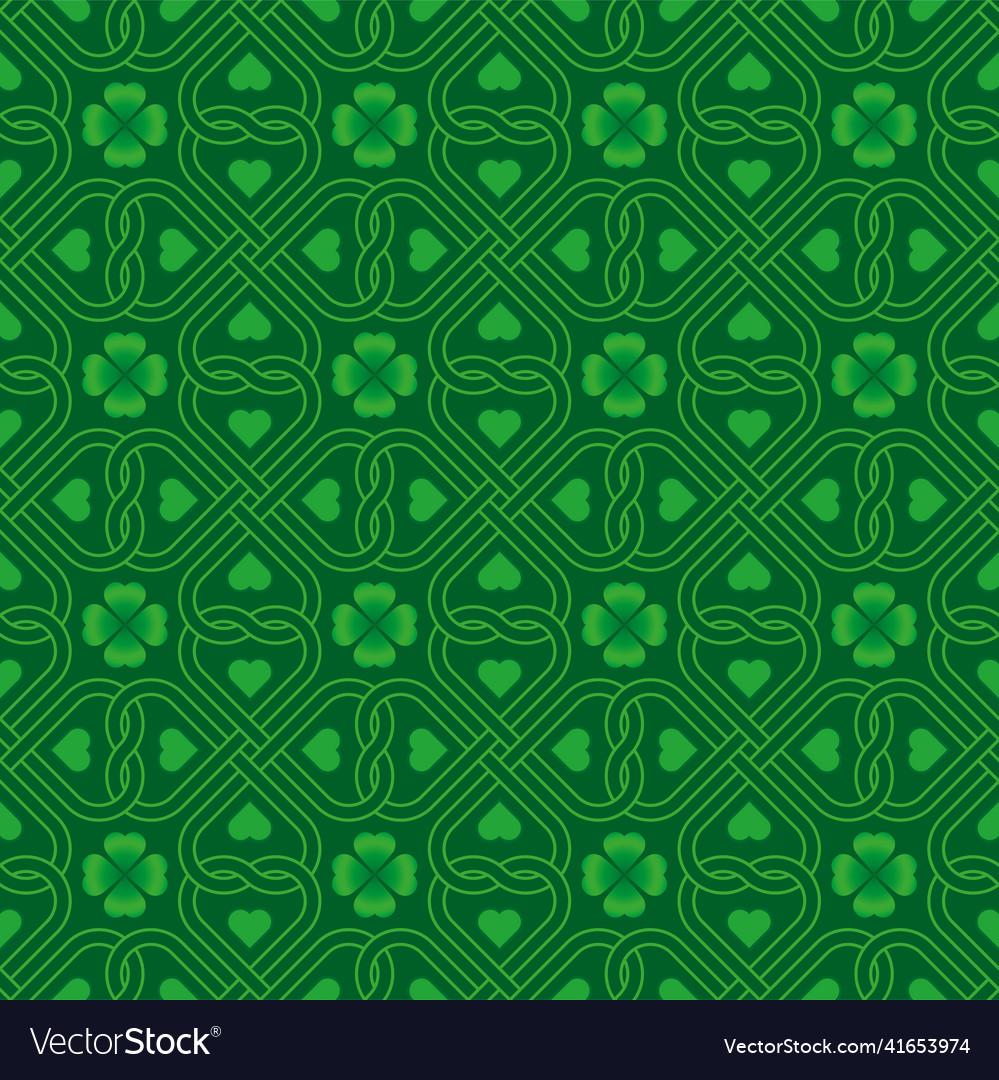 St patricks day seamless pattern vector image St patricks day seamless pattern