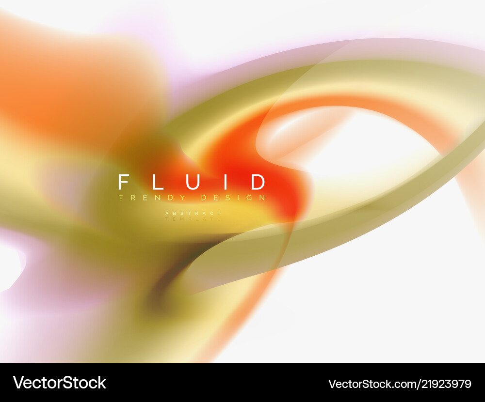 Background abstract - liquid colors wave flow Vector Image