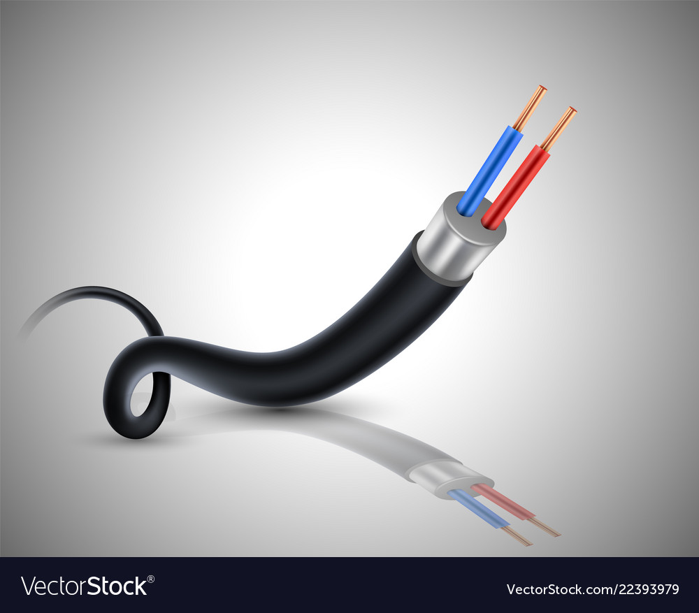 Electrical cable Royalty Free Vector Image VectorStock